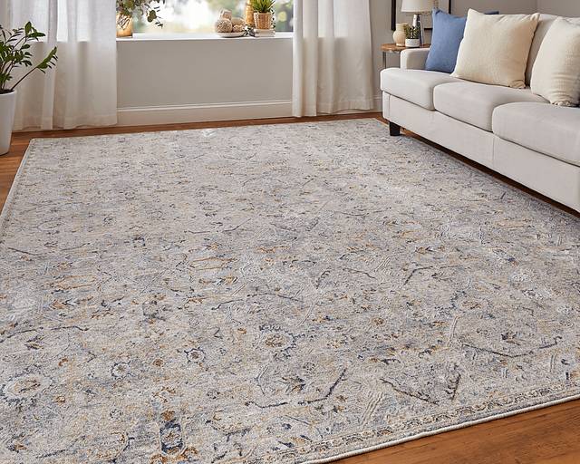 Hardara Ivory 6'7 x 9'6 Rug - Thumbnail - Image 3