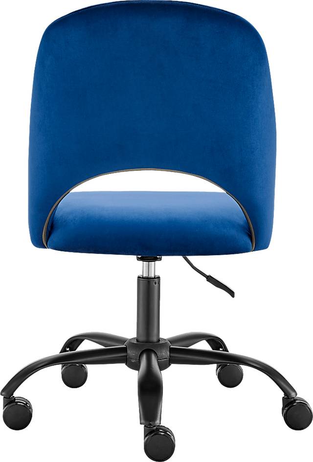 Hardesty Blue Office Chair - Thumbnail - Image 6