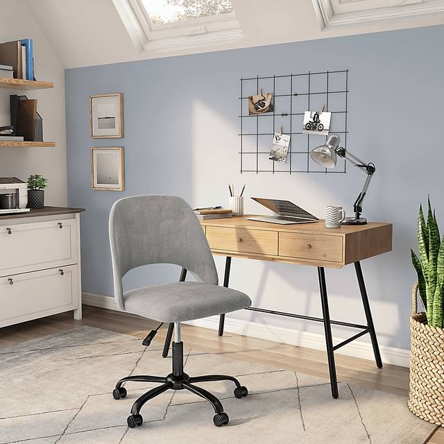Hardesty Gray Office Chair - Thumbnail - Image 2