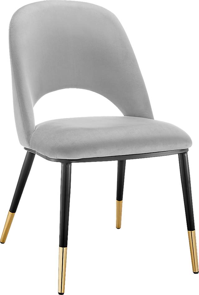 Hardesty Gray Side Chair, Set of 2 - Thumbnail - Image 2
