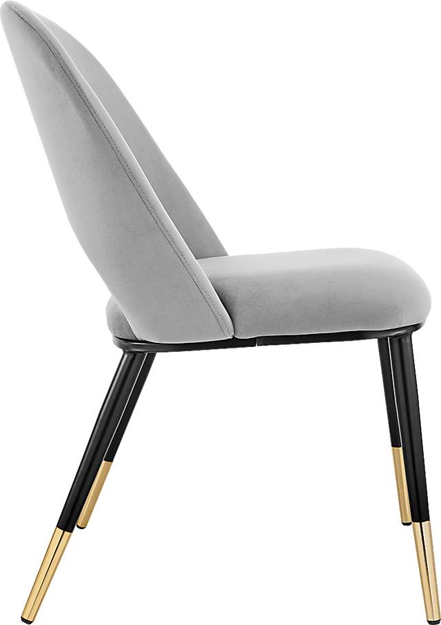 Hardesty Gray Side Chair, Set of 2 - Thumbnail - Image 3