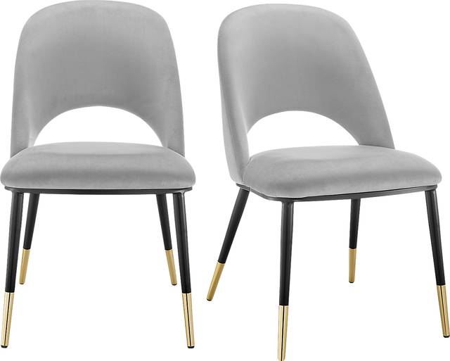 Hardesty Gray Side Chair, Set of 2 - Thumbnail - Image 7