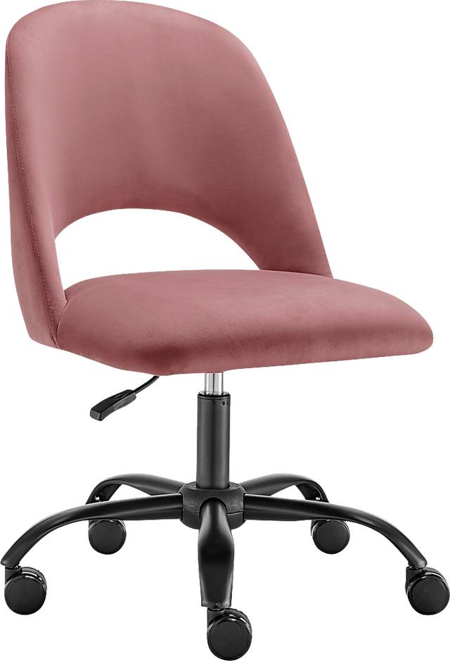 Hardesty Pink Office Chair - Thumbnail - Image 3