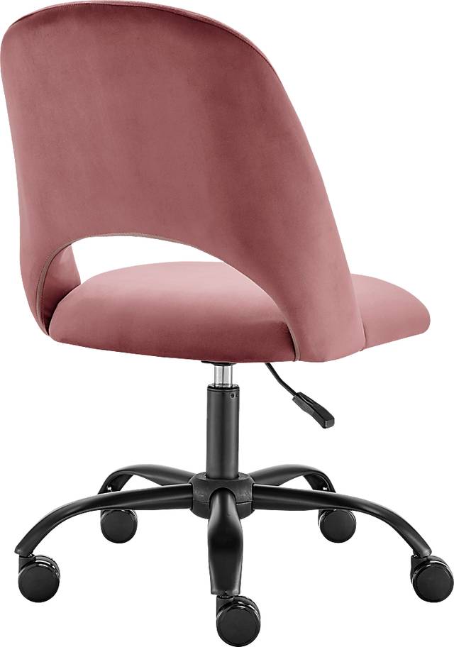 Hardesty Pink Office Chair - Thumbnail - Image 6