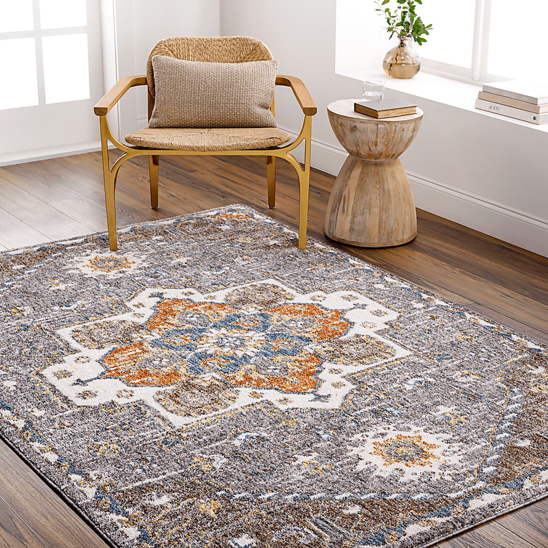 Hardheer Beige 5'3 x 7' Area Rug - Image 2