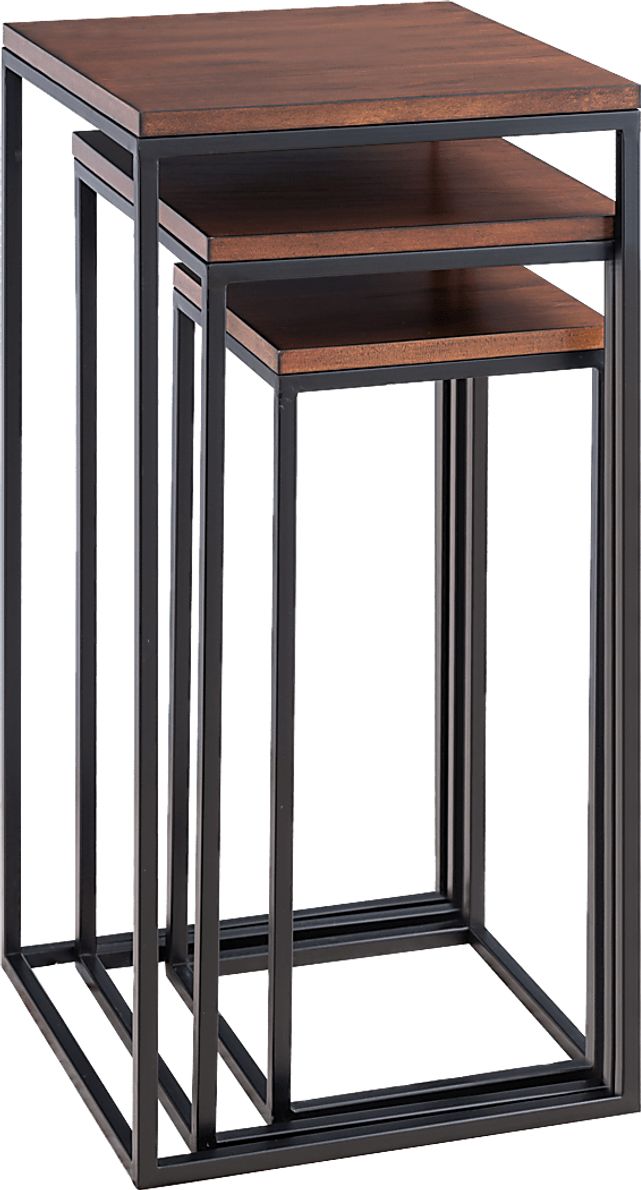 Hardouin Espresso Dark Wood Nesting Tables, Set Of 3 - Rooms To Go