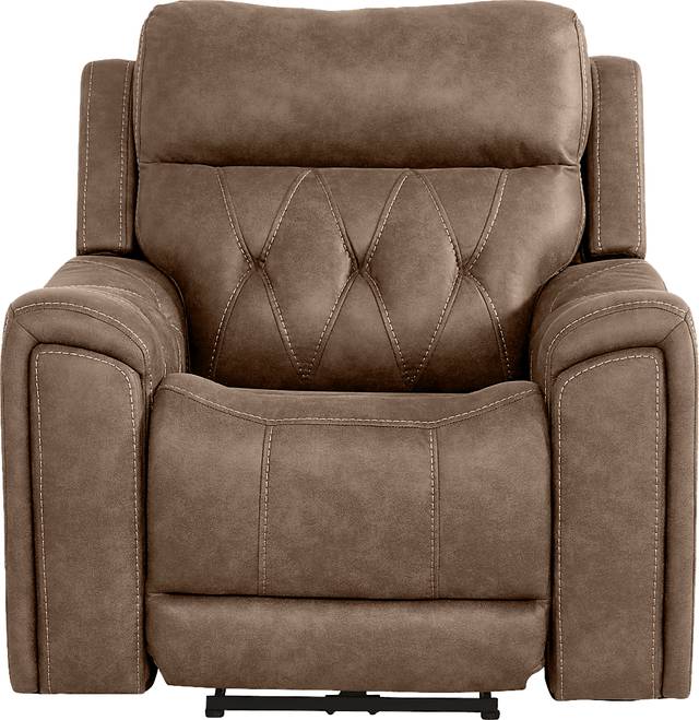 Hardwick Brown Dual Power Recliner - Thumbnail - Image 2