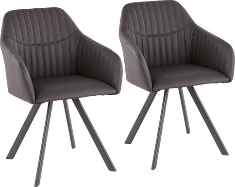 Hardwyck Charcoal Accent Chair, Set of 2