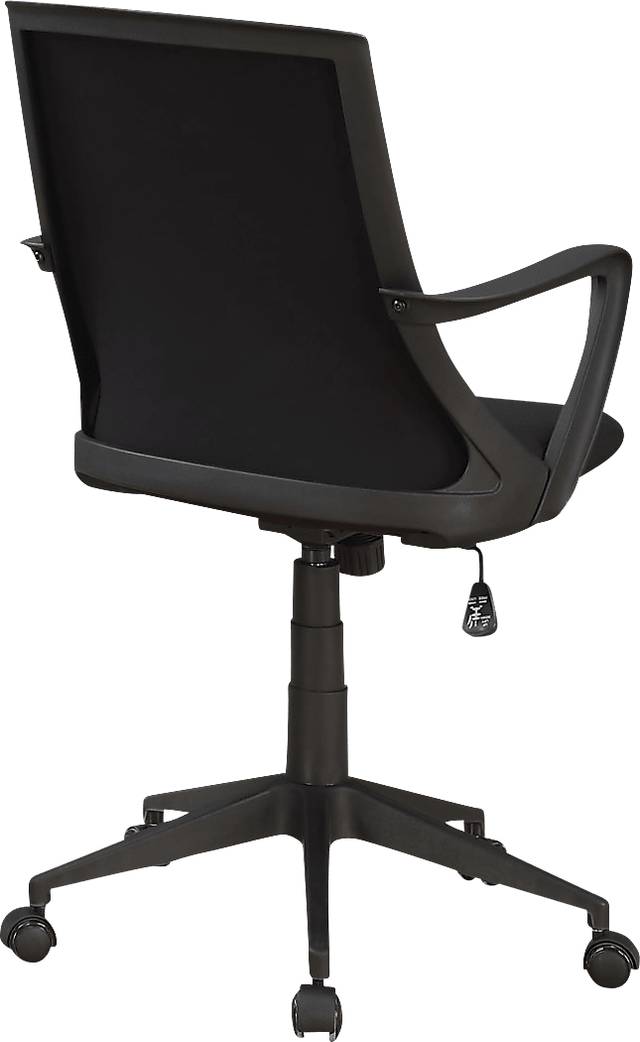 Harelson Black Desk Chair - Thumbnail - Image 2