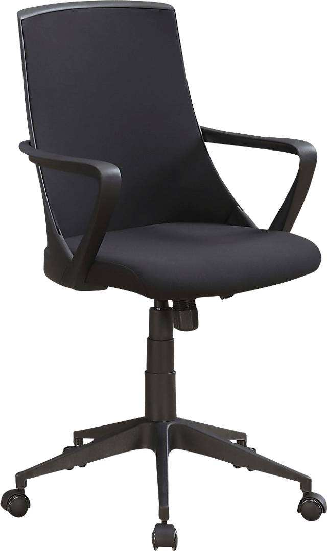 Harelson Black Desk Chair - Thumbnail - Image 1