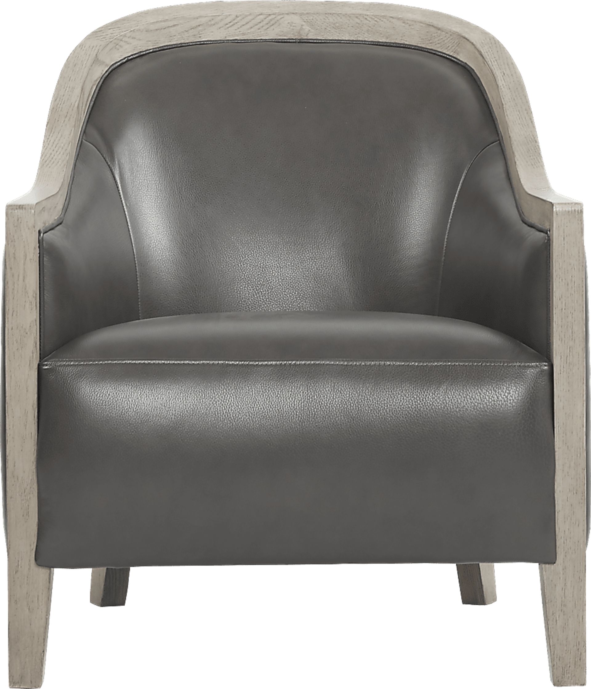 Harfield Gray Leather Accent Chair - Image 2