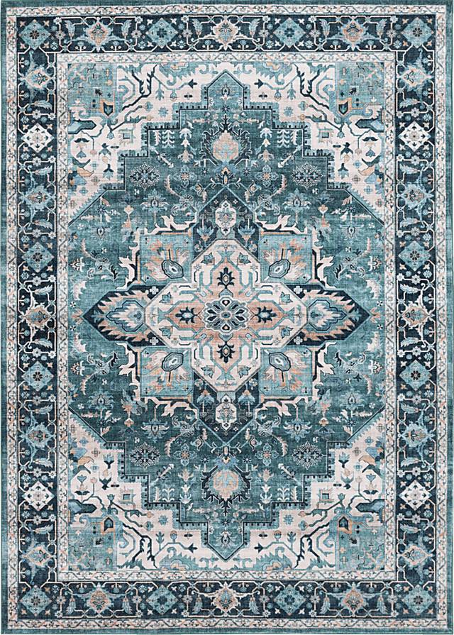 Hargis Blue 5' x 7' Rug - Thumbnail - Image 1