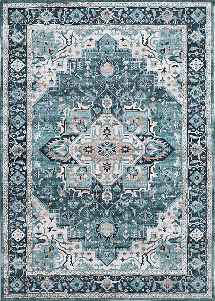 Hargis Blue 7'5 x 9'5 Rug