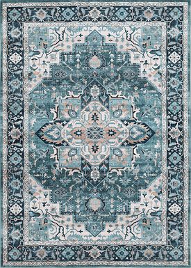 Hargis Blue 7'5 x 9'5 Rug