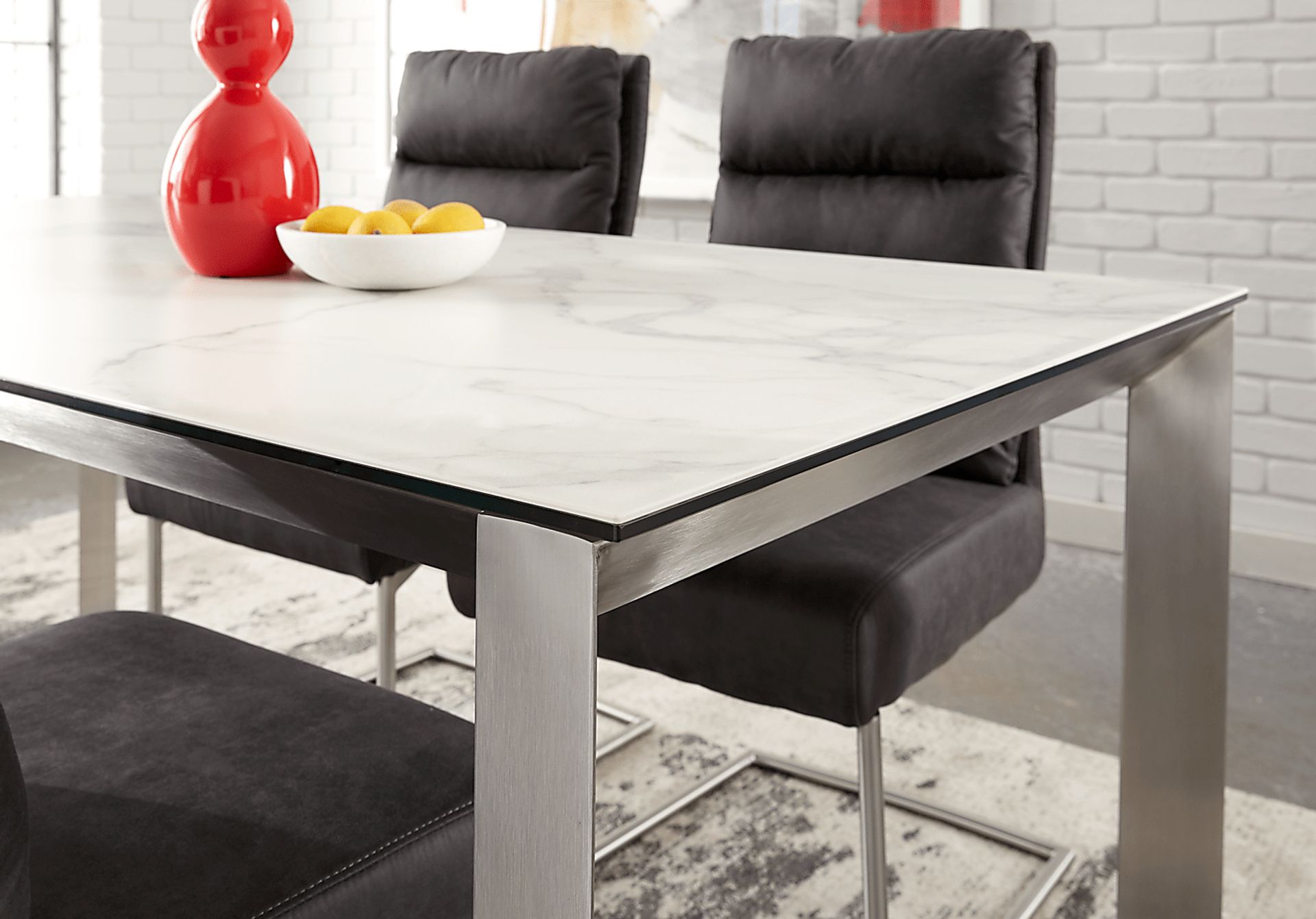 Hargrove Gray Rectangle Dining Table - Image 2