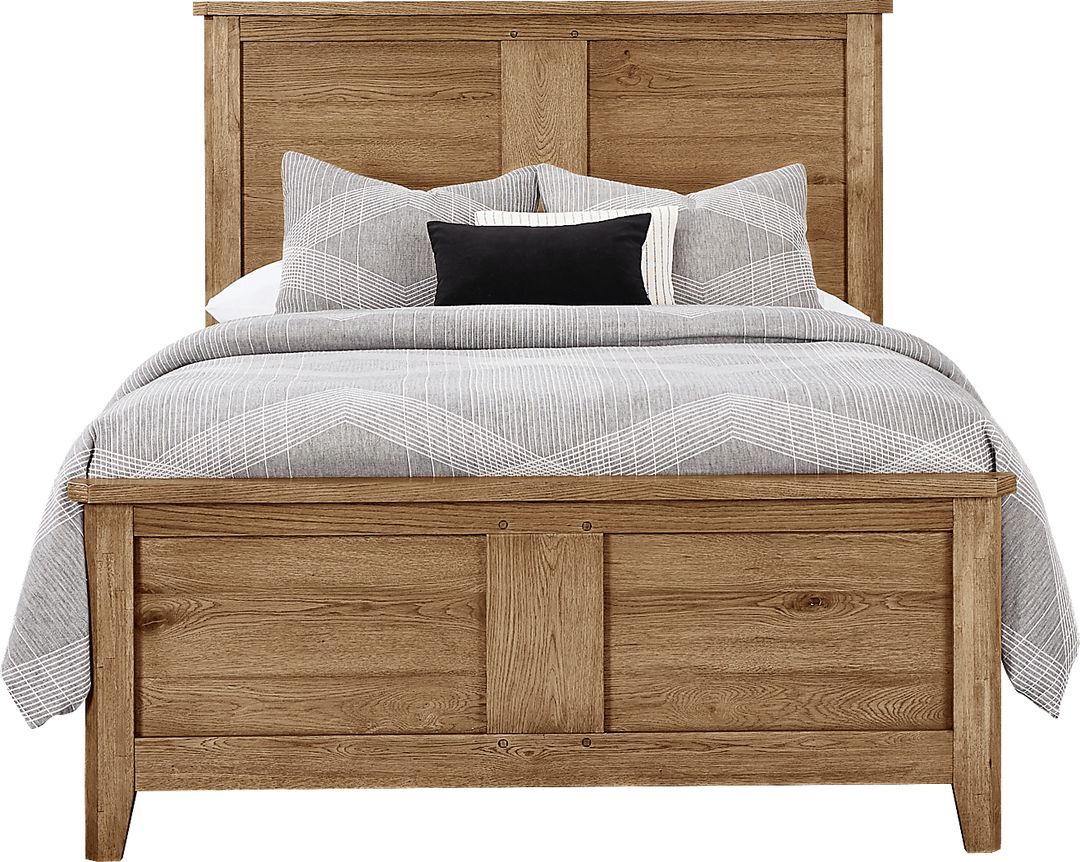 Hargrove Light Oak 3 Pc King Panel Bed