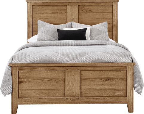 Hargrove Light Oak 3 Pc Queen Panel Bed