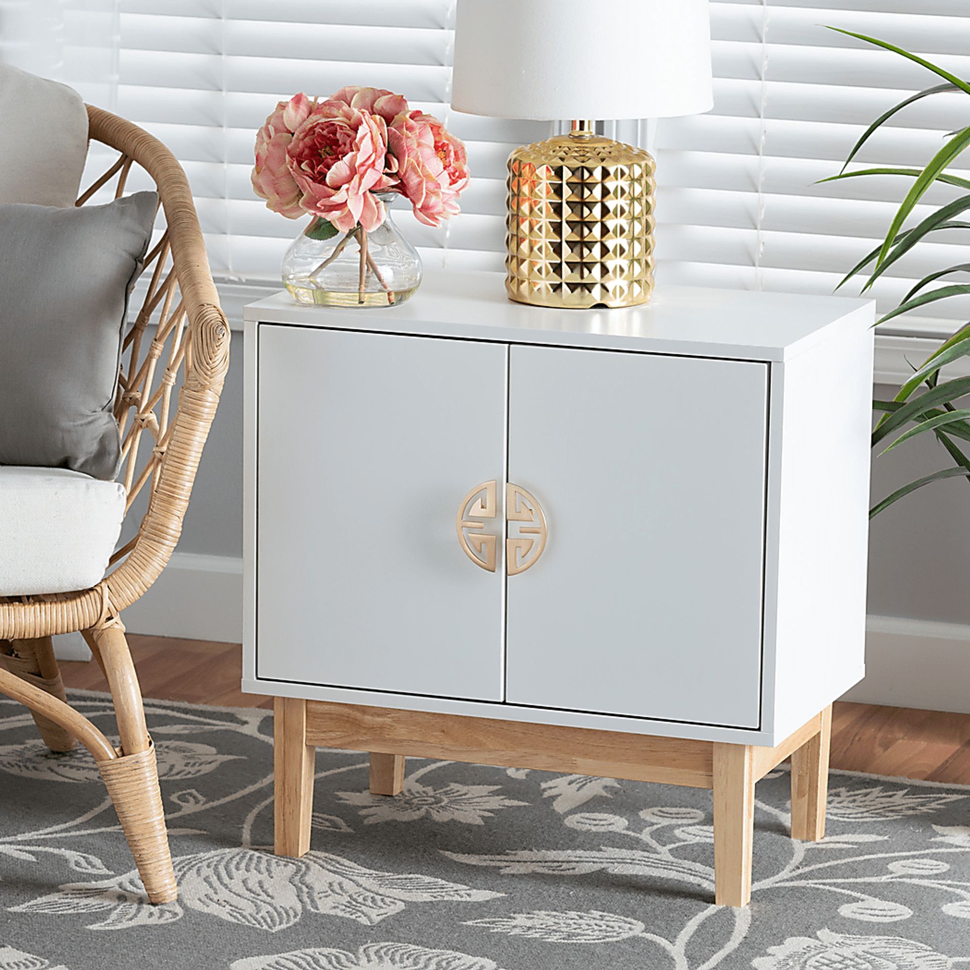 Harill White Accent Cabinet - Image 3