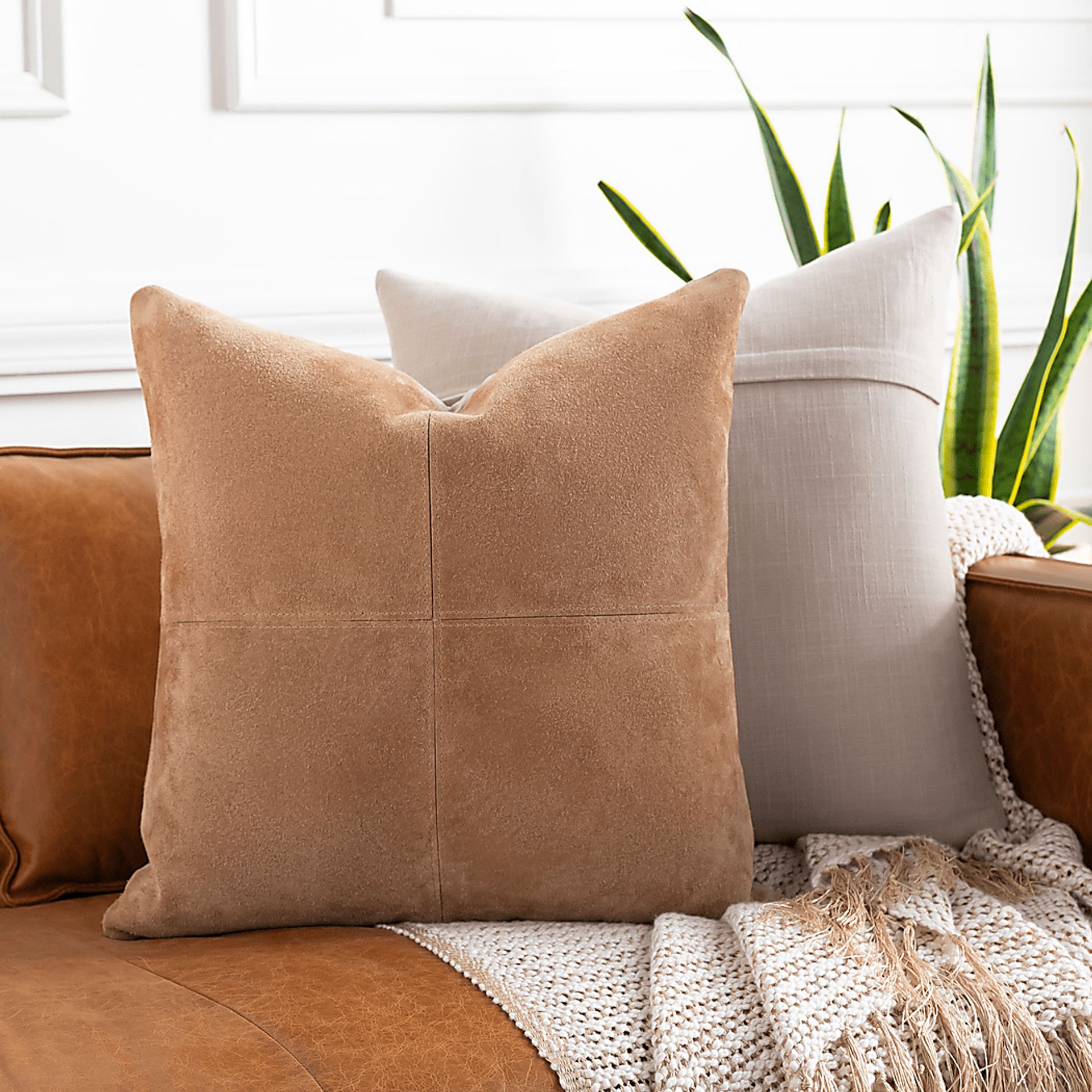 Harina Brown Accent Pillow - Image 2