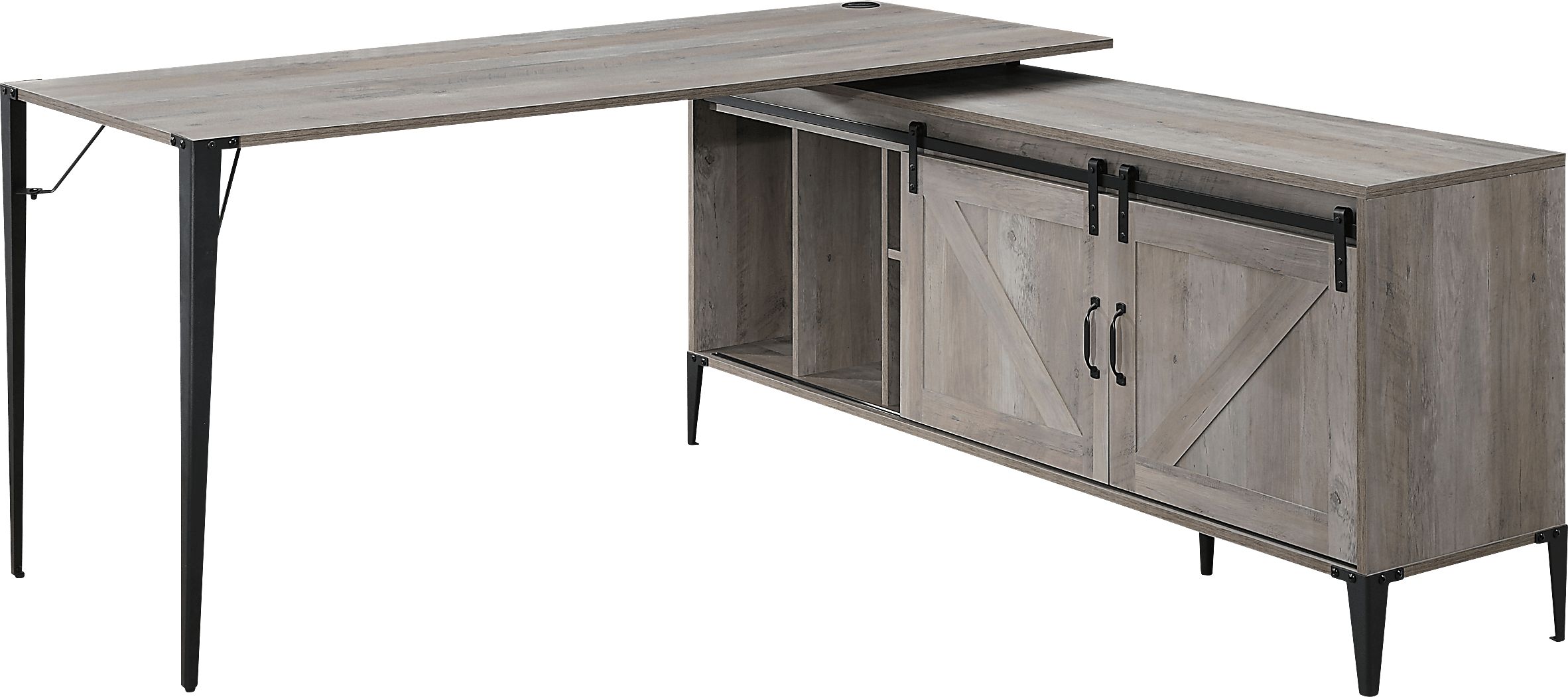 Harinette Gray Desk