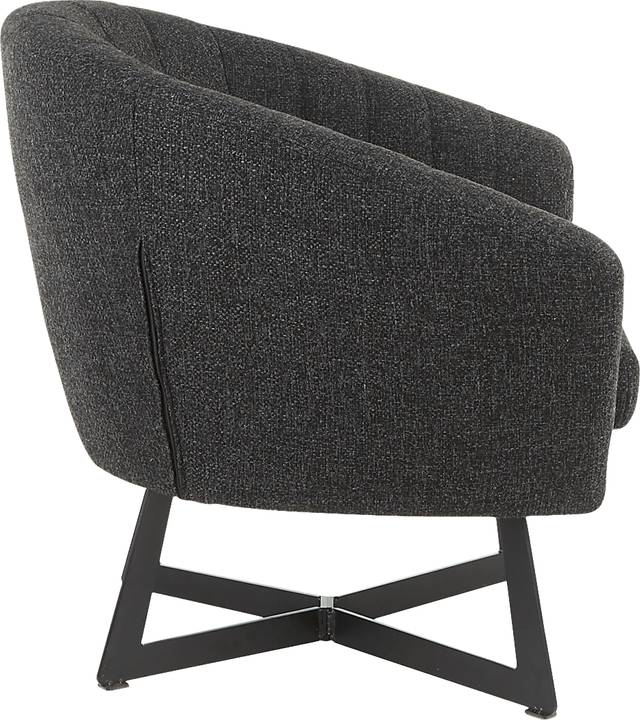 Haririck Charcoal Accent Chair - Thumbnail - Image 3