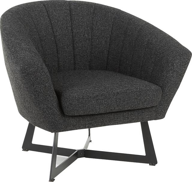 Haririck Charcoal Accent Chair - Thumbnail - Image 1