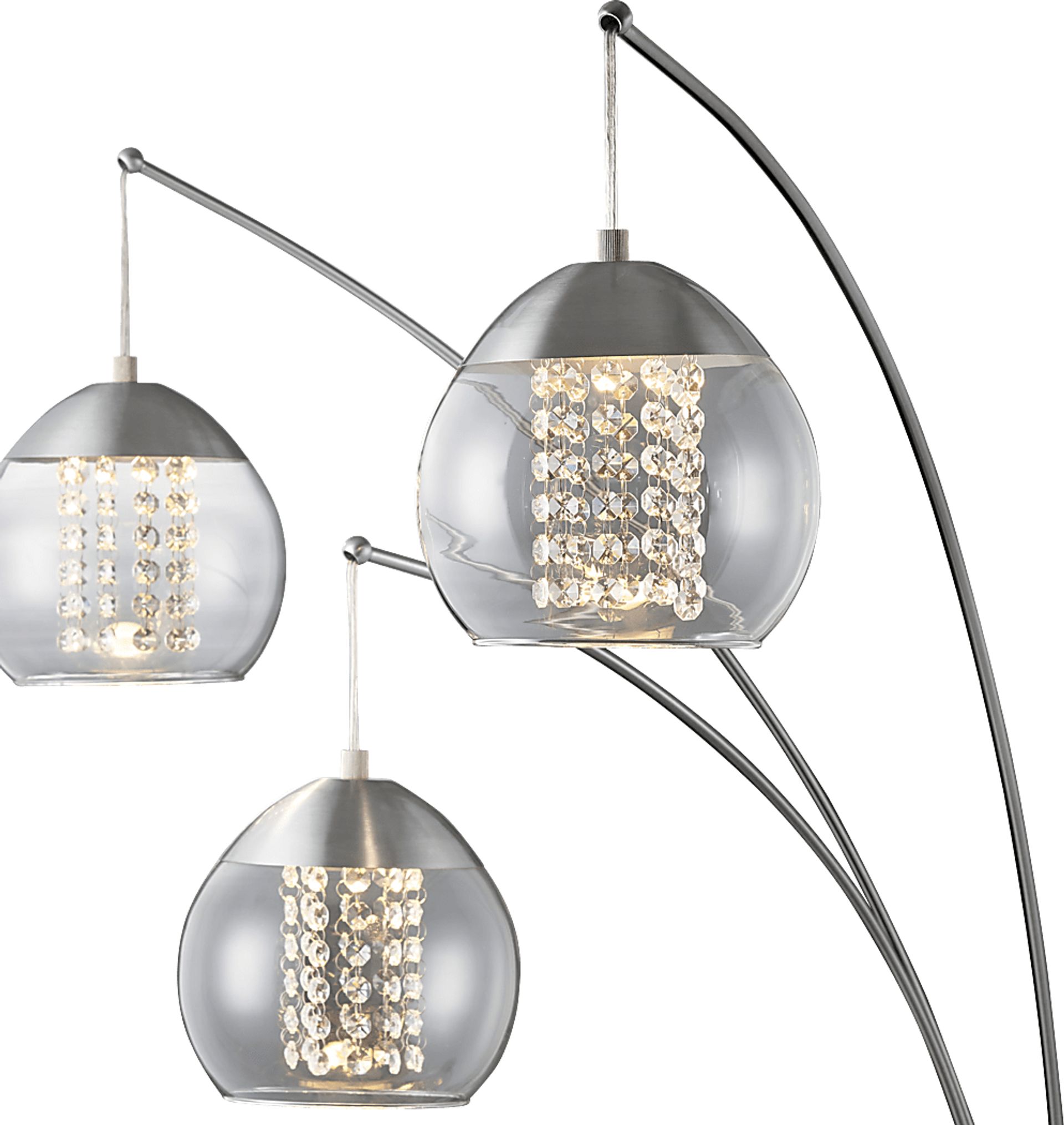 Haris Moor Silver Floor Lamp - Image 3