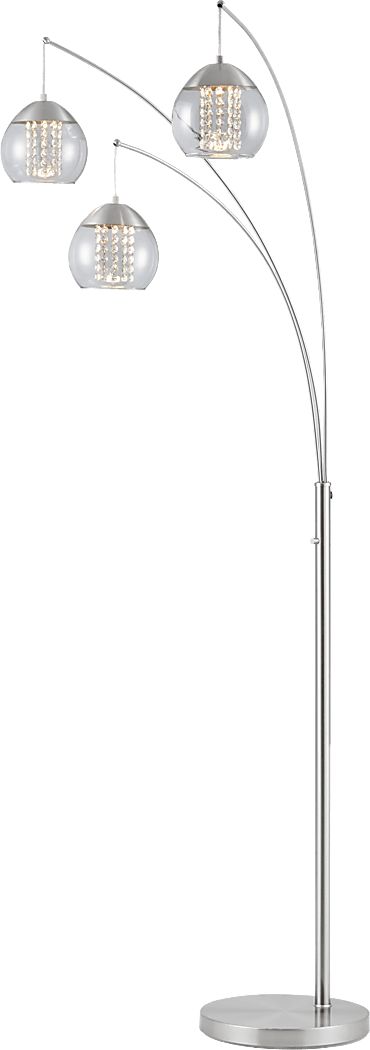 Haris Moor Silver Floor Lamp