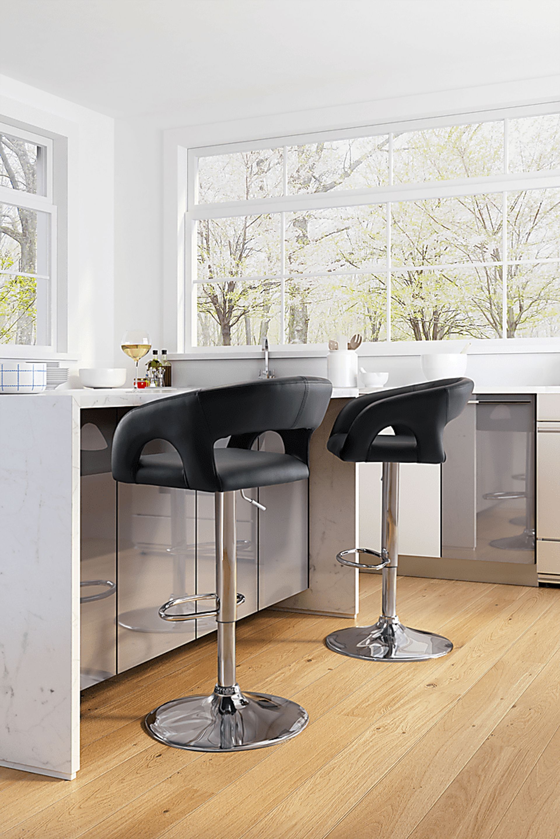 Hark Black Barstool - Image 2
