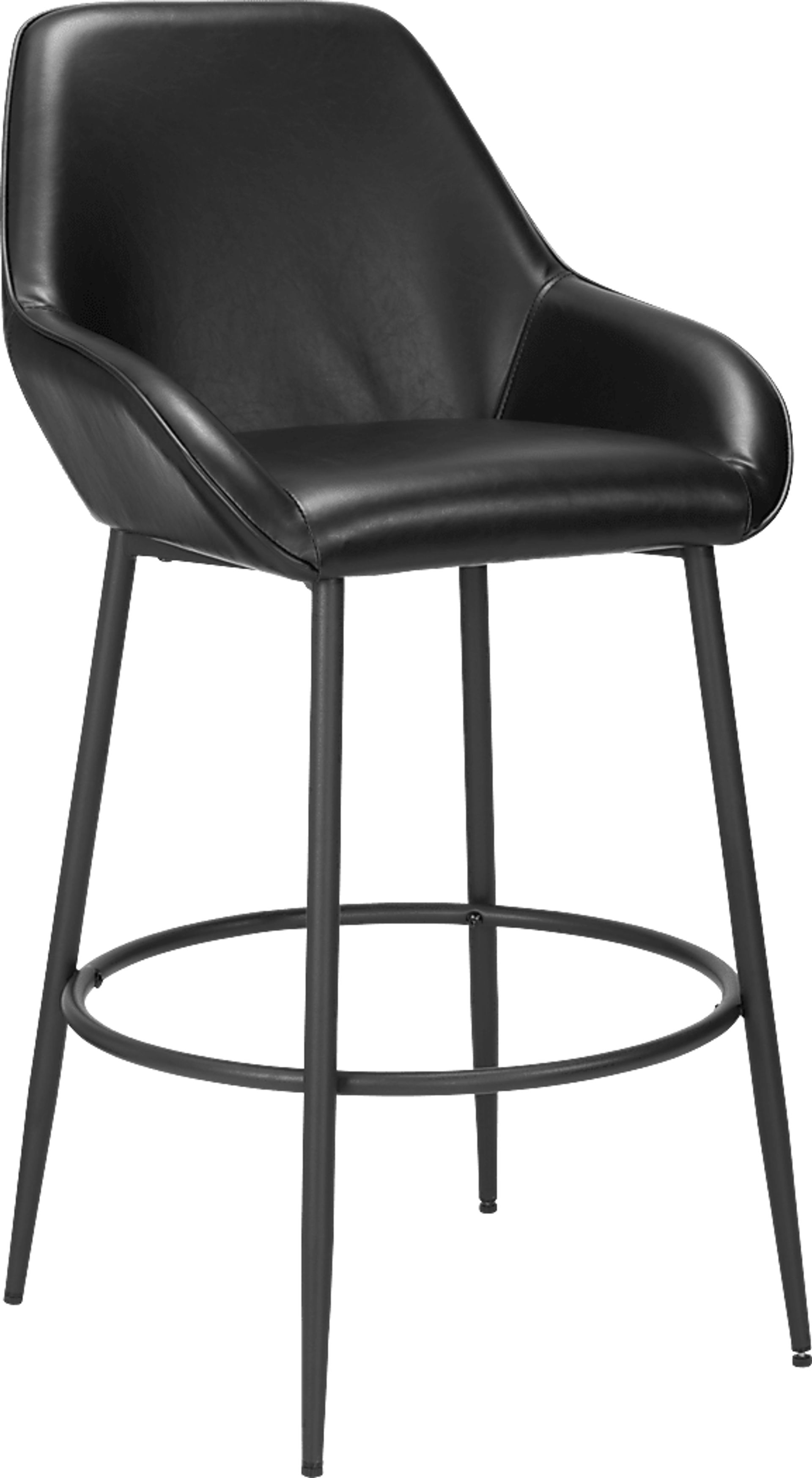 Harlan Black Barstool, Set of 2 - Image 2