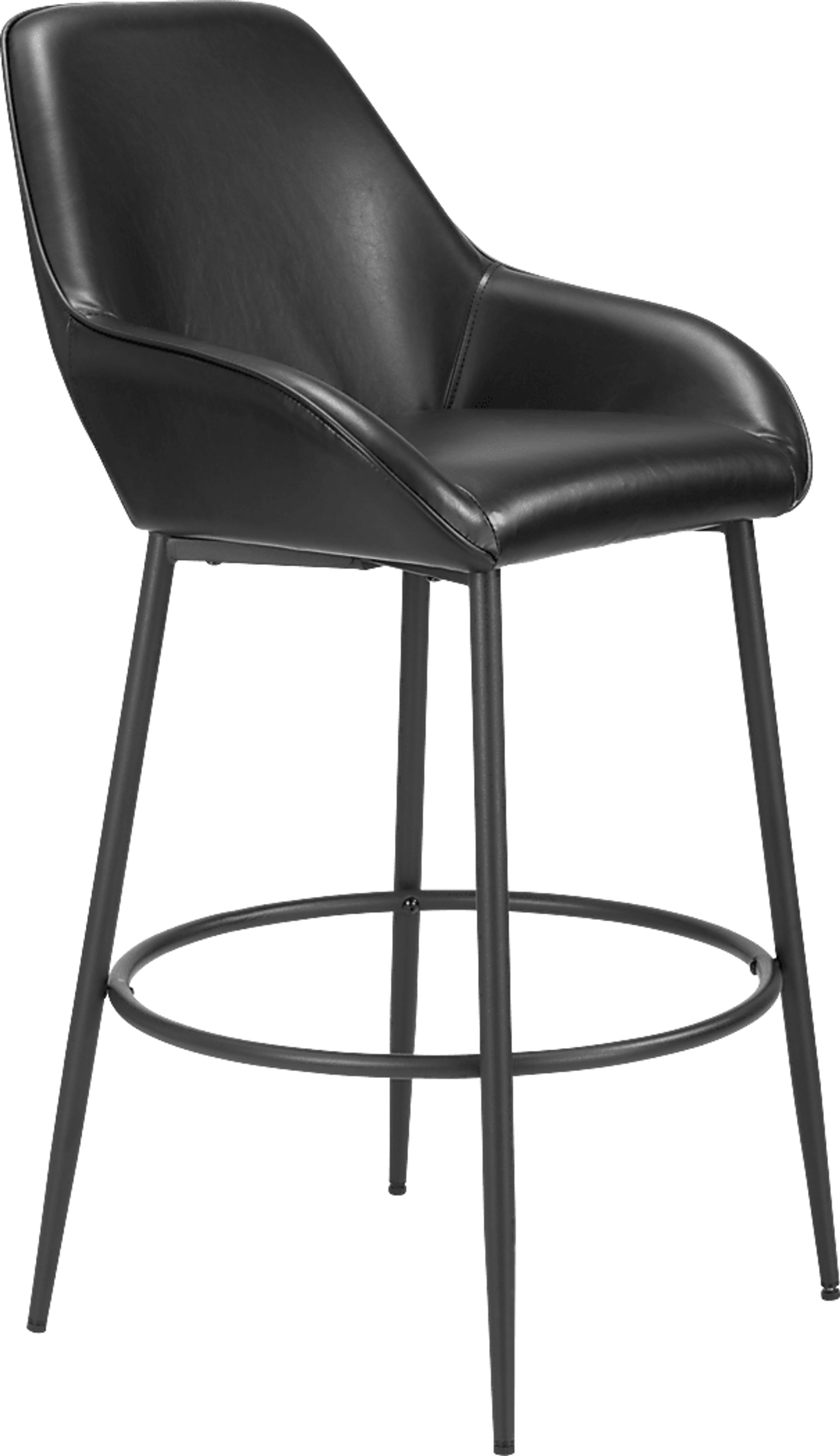 Harlan Black Barstool, Set of 2 - Image 3