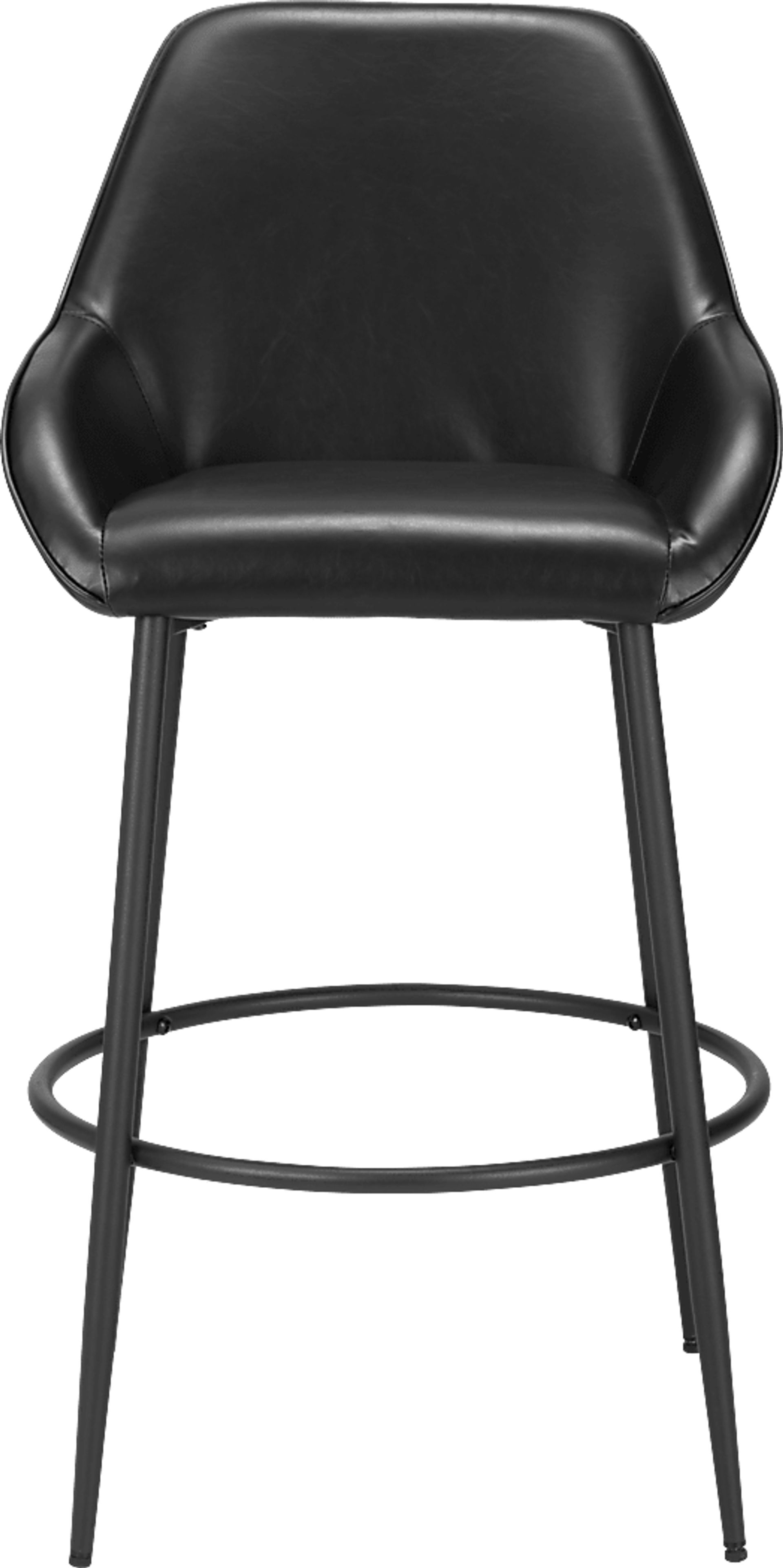 Harlan Black Barstool, Set of 2 - Image 4