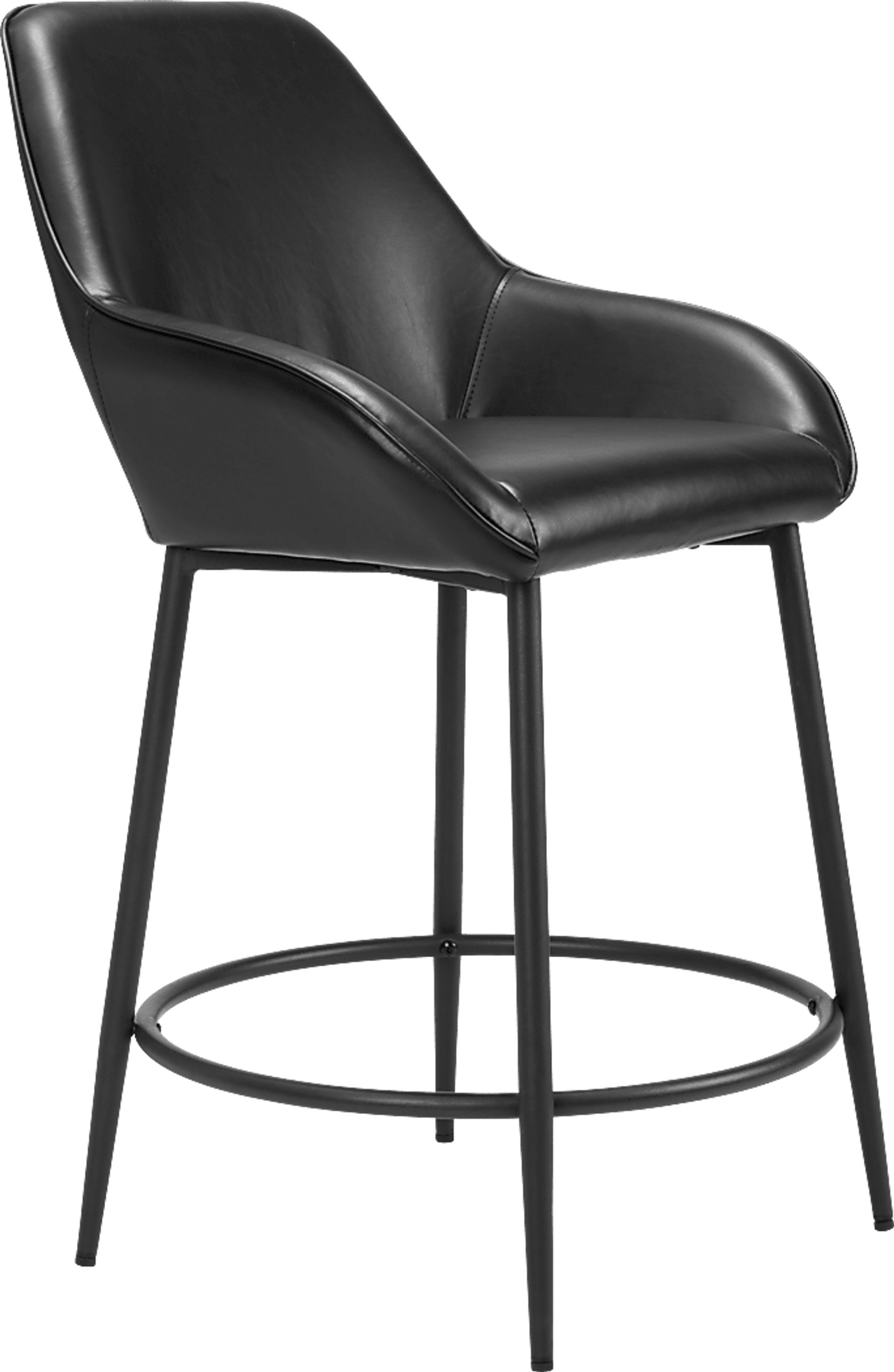 Harlan Black Counter Height Stool, Set of 2 - Image 2