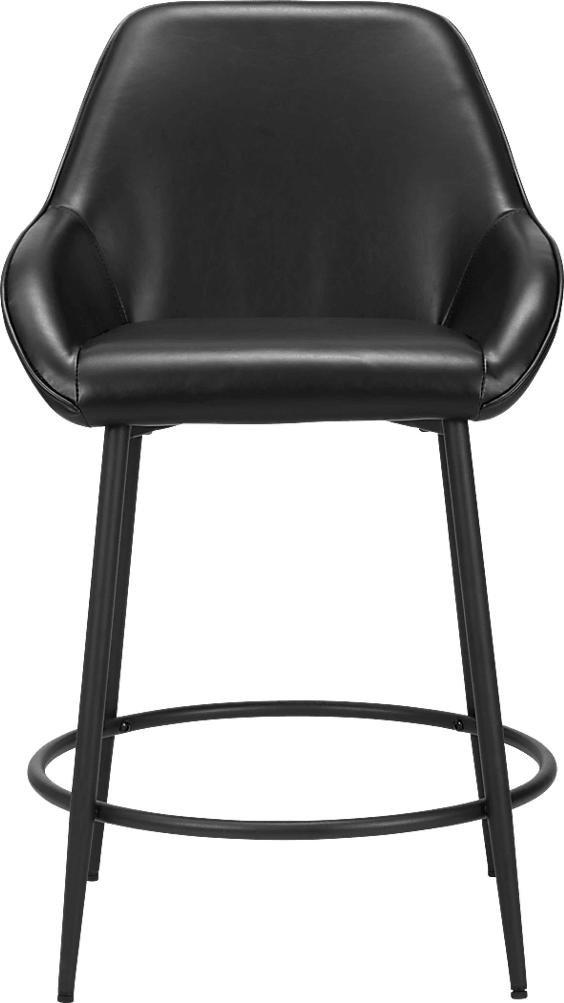 Harlan Black Counter Height Stool, Set of 2 - Image 4