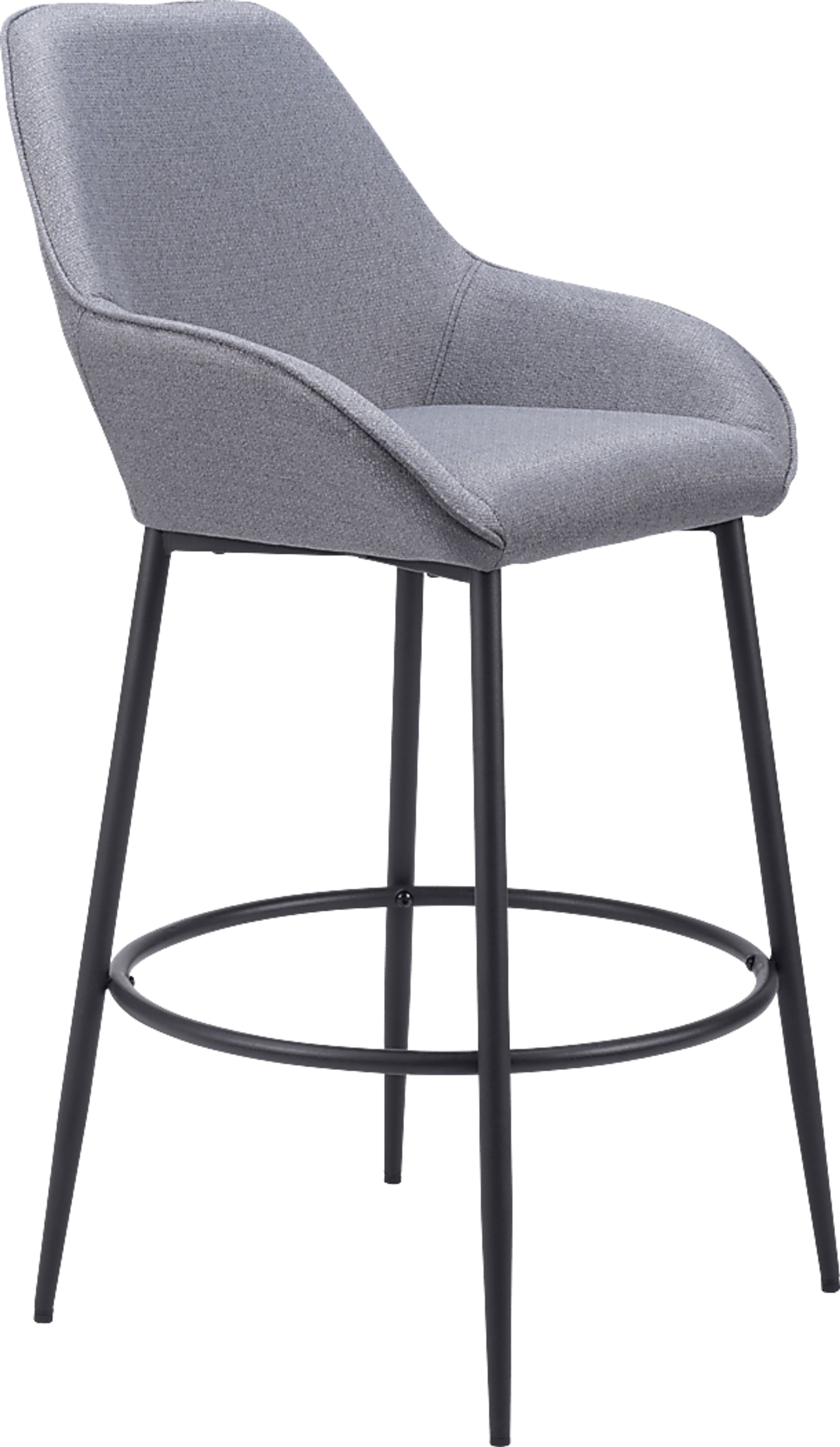 Harlan Gray Barstool, Set of 2 - Image 2