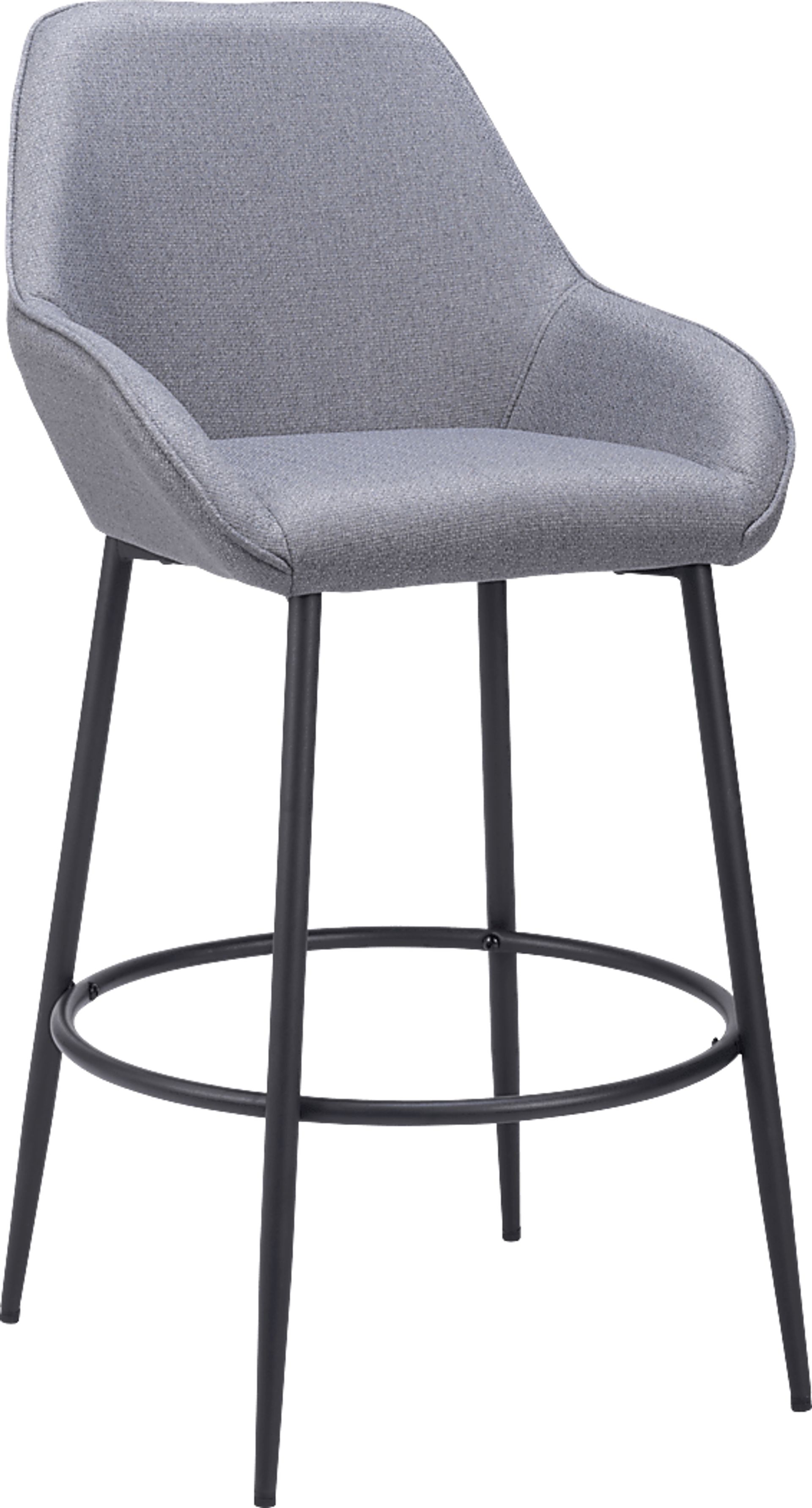Harlan Gray Barstool, Set of 2 - Image 3