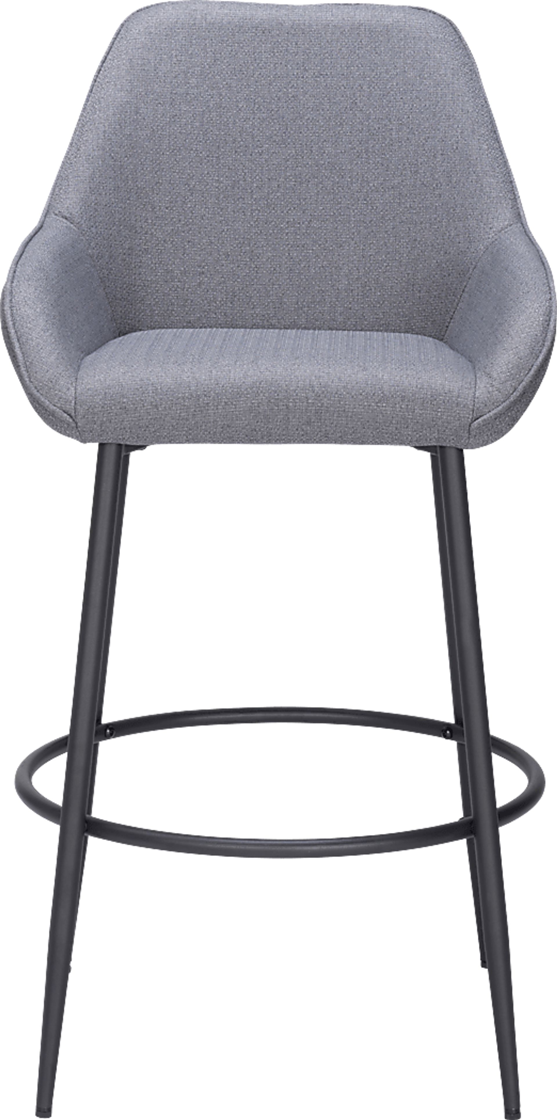 Harlan Gray Barstool, Set of 2 - Image 4