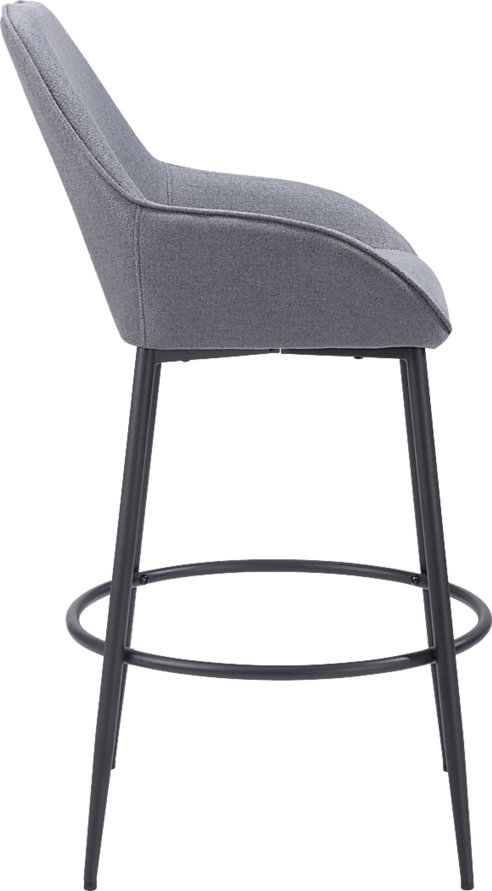 Harlan Gray Barstool, Set of 2 - Image 7