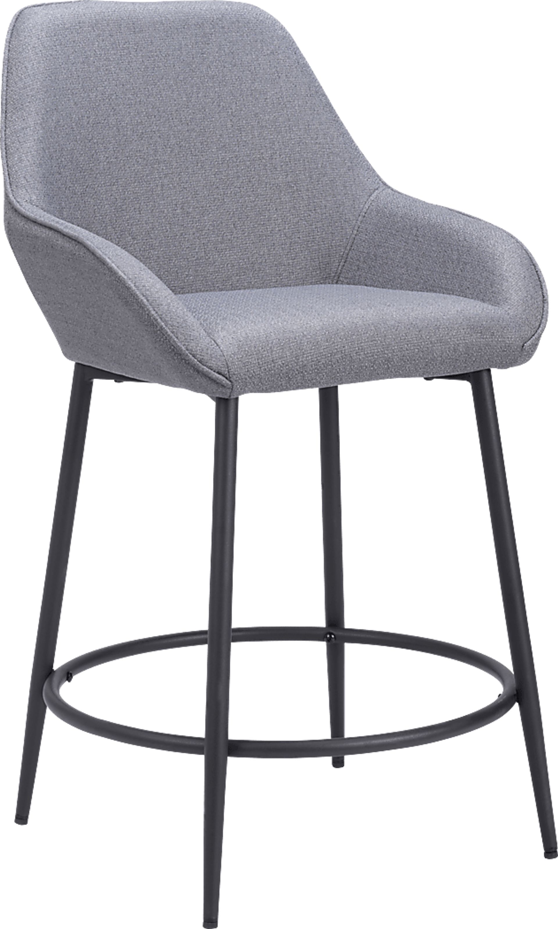 Harlan Gray Counter Height Stool, Set of 2 - Image 2