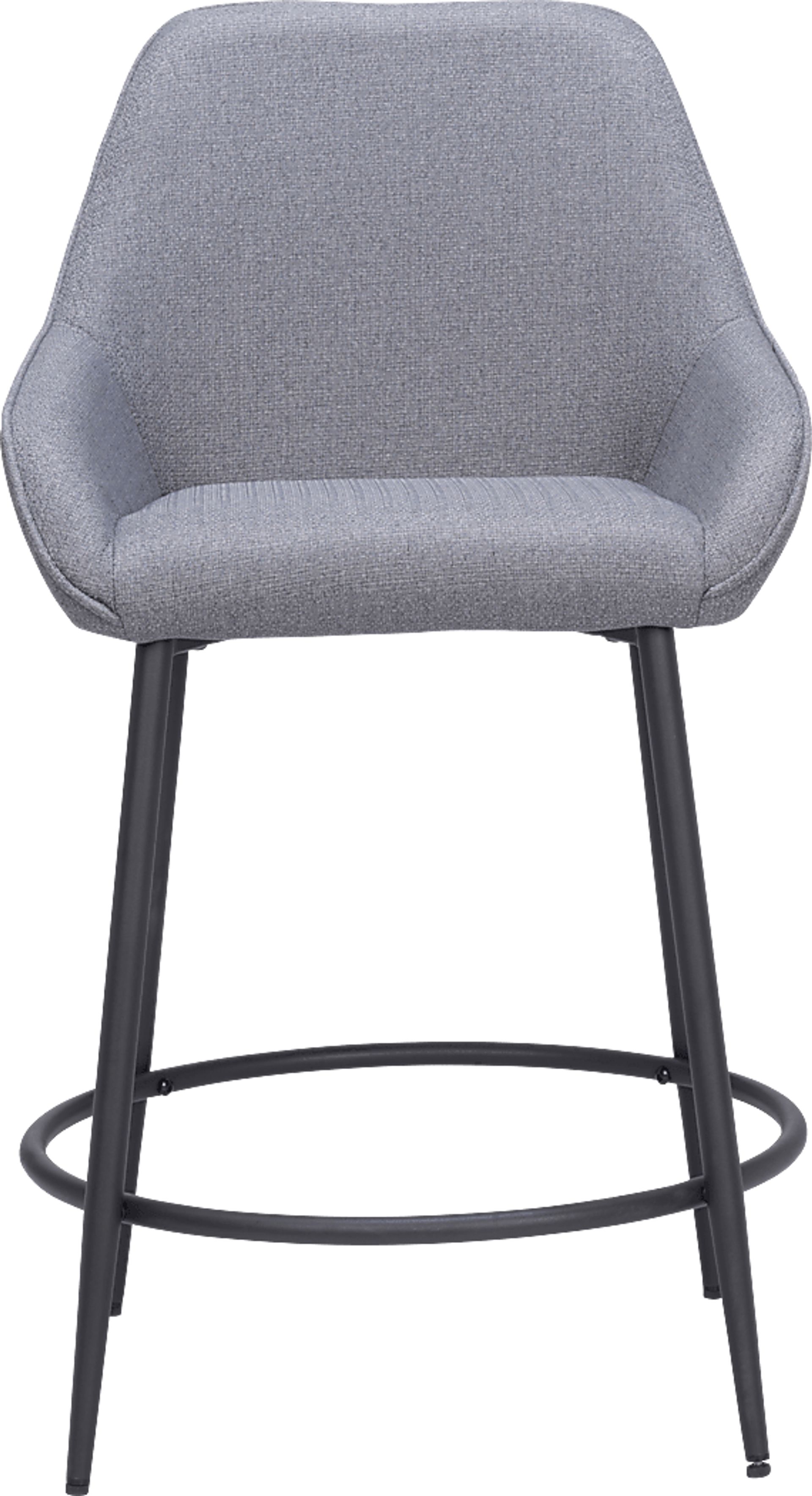 Harlan Gray Counter Height Stool, Set of 2 - Image 4