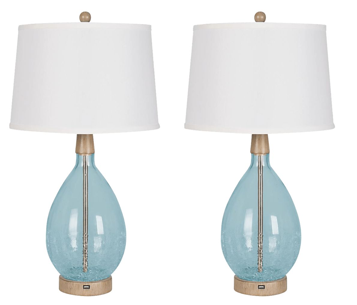 Harlan Moor Blue Lamp, Set of 2