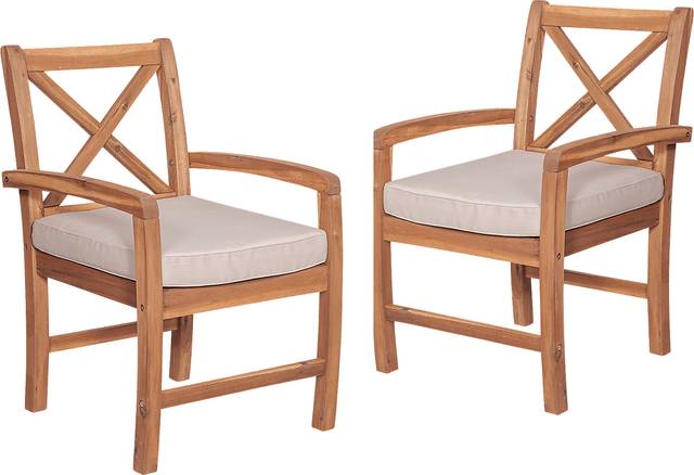 Harlanwood Brown Outdoor Accent Chair, Set of 2 - Thumbnail - Image 1