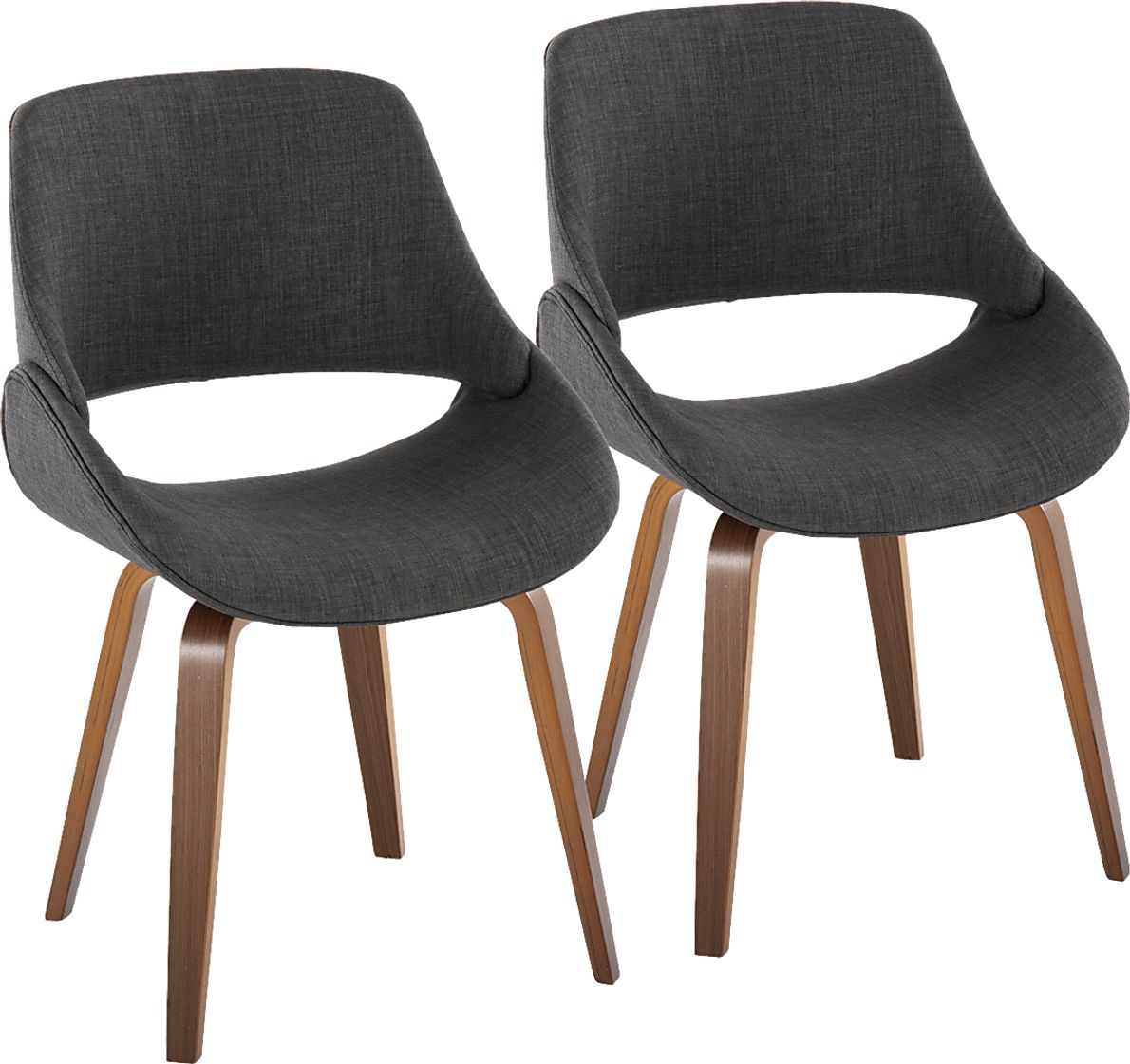 Harless Charcoal Side Chair, Set of 2