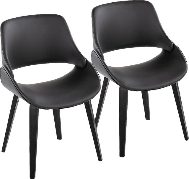 Harless II Black Side Chair, Set of 2 - Thumbnail - Image 1