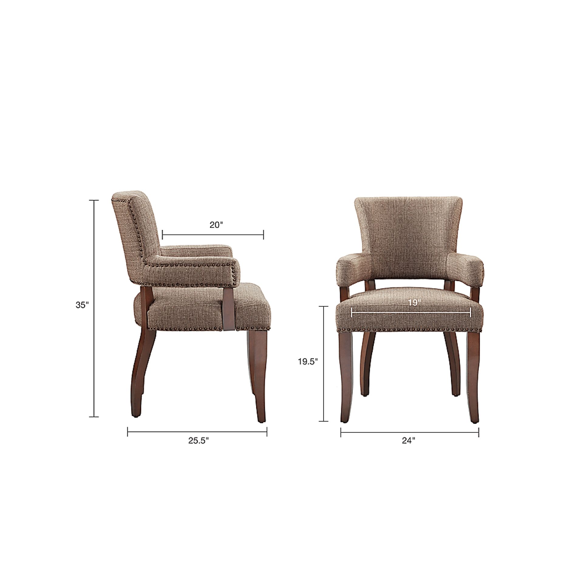 Harleyhill Brown Arm Chair - Image 8