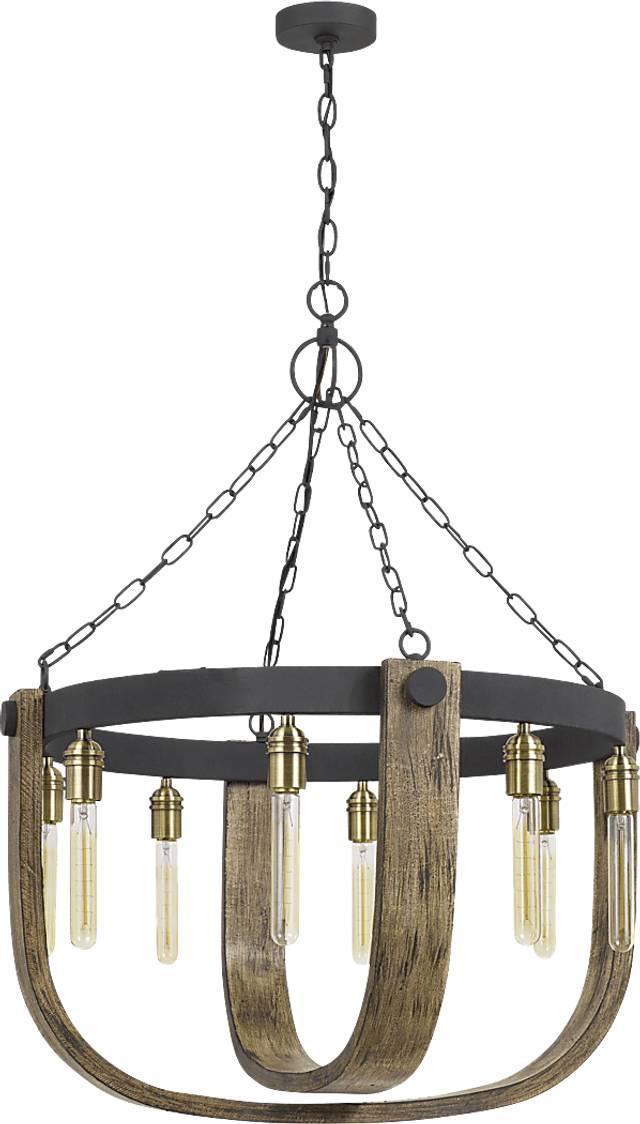 Harlingen Circle Oak Chandelier - Thumbnail - Image 1