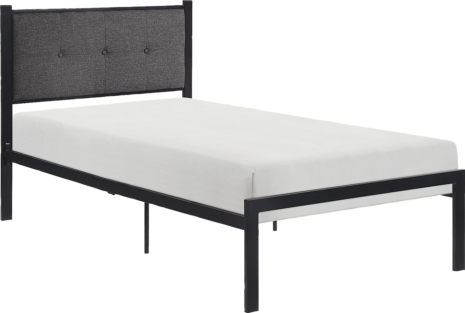 Harllan Gray Twin Platform Bed - Image 3
