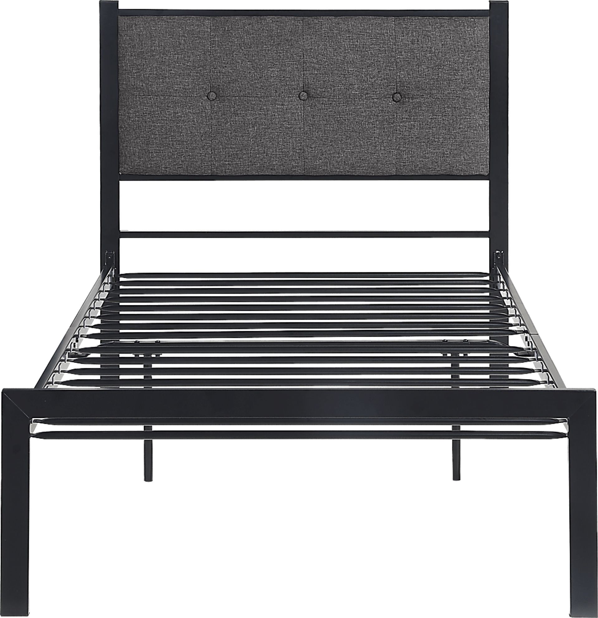Harllan Gray Twin Platform Bed - Image 5