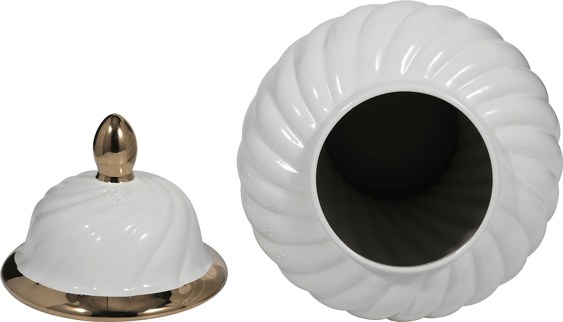 Harlou White 20 in. Jar - Image 3