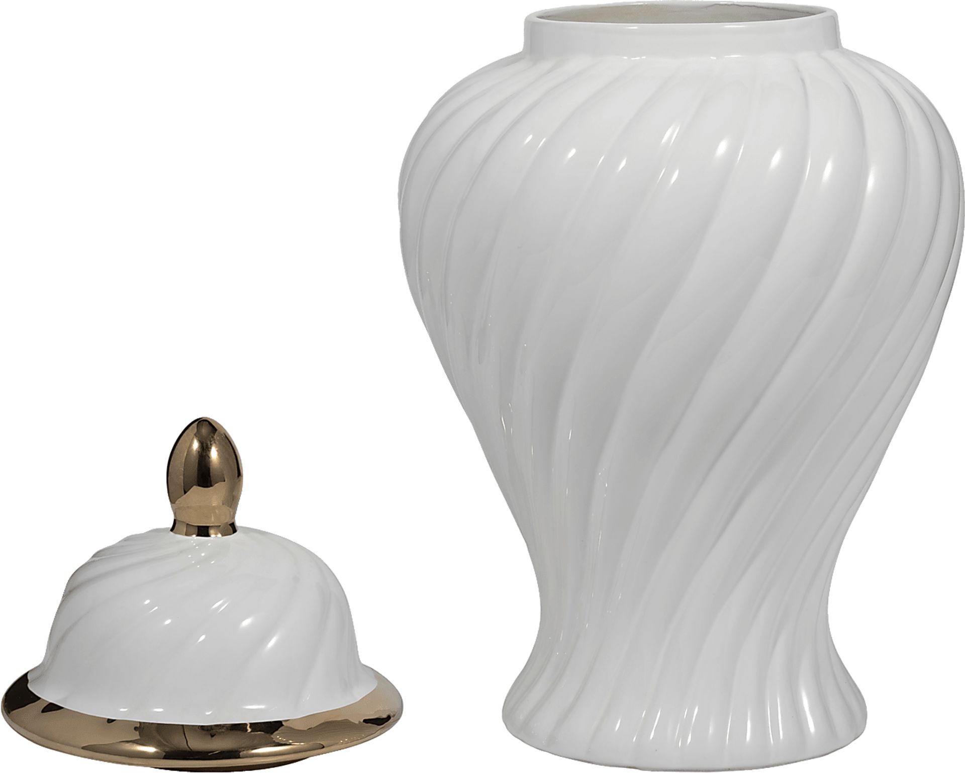 Harlou White 20 in. Jar - Image 5